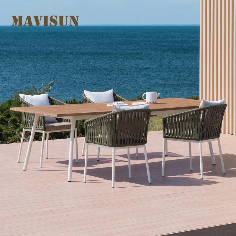 Ghế Và Bàn Giải Trí Sân Vườn Mây Bộ Bàn Ghế Cho 6 Người Hình Chữ Nhật Bàn Ăn Dài Thiết Kế Ngoài Trời Ghế Bành - Hình 3 Ghế Và Bàn Giải Trí Sân Vườn Mây Bộ Bàn Ghế Cho 6 Người Hình Chữ Nhật Bàn Ăn Dài Thiết Kế Ngoài Trời Ghế Bành - Hình 3
