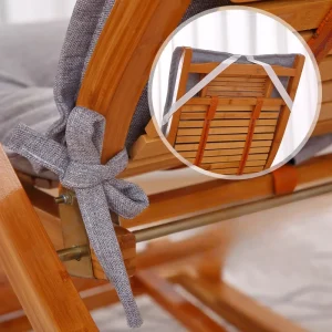 Ghế Vải Lanh dày dặn Hình Hoa Đính Đá Đệm Ngoài Trời Đệm Ghế Sân Vườn Chống Trơn Trượt Cao Cấp Patio Miếng Lót Ghế Nắng Tay Lửng đệm - Hình 2