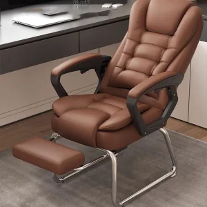 Ghế Văn Phòng Công thái học phong cách Châu Âu Đệm Ghế Văn Phòng Executive Lounge Tầng Da Máy Tính Ghế Thiết Kế Ghế Bành Tân La Escritorio Nội Thất - Hình 2