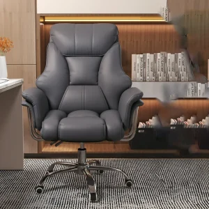 Ghế Văn Phòng Da Máy Tính Ghế Chaise Chơi Game Chống Bẹp Đầu Phòng Ngủ Ghế Điều Hành Văn Phòng Đọc Chỗ Để Chân Silla De Oficina Bàn Nội Thất - Hình 2