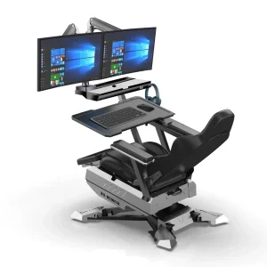 Ghế Văn Phòng Ergonomic Excellence Ghế chơi game buồng lái và Ghế văn phòng Ghế ngả lưng máy tính Ghế chơi game buồng lái (Không bao gồm 2 màn hình) - Hình 2