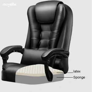 Ghế Văn Phòng Ghế Boss Da Sang Trọng Có Massage 7 Giờ Và Ghế Máy Tính Có Chỗ Để Chân Có Thể Điều Chỉnh - Hình 3