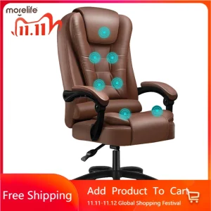 Ghế Văn Phòng Ghế Boss Da Sang Trọng Có Massage 7 Giờ Và Ghế Máy Tính Có Chỗ Để Chân Có Thể Điều Chỉnh