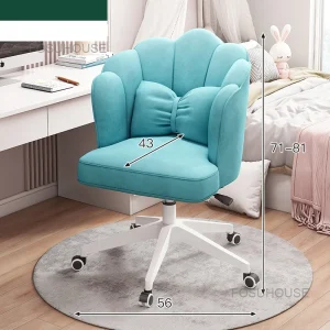 Ghế Văn Phòng Học Tại Nhà Ghế Máy Tính Ít Vận Động Phòng Ngủ Nữ Lưng Xoay Ghế Văn Phòng Nội Thất Gia Đình Ký Túc Xá Sinh Viên Nâng Ghế Văn Phòng - Hình 2