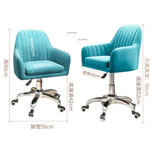 Ghế Văn Phòng phong cách Châu Âu Thiết Kế Xoay Ghế Văn Phòng Nâng Máy Tính Ký Túc Xá Sofa Ghế Văn Phòng Tựa Lưng Sillon Oficina Nội Thất WZ - Hình 4