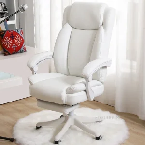 Ghế Văn Phòng phong cách Châu Âu Thoải Mái Lưng Mềm Ghế Văn Phòng Nội Thất Văn Phòng Hiện Đại Máy Tính Gia Đình Ghế Đơn Giản Ghế Nâng Xoay Chơi Game C