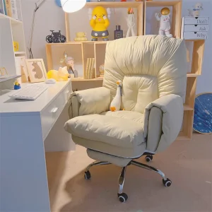 Ghế Văn Phòng Vải phong cách Châu Âu Ghế Văn Phòng Tại Nhà Ghế Máy Tính Lười Thoải Mái Ghế Sofa Ít Vận Động Phòng Ngủ Ghế Ngả Nội Thất Văn Phòng