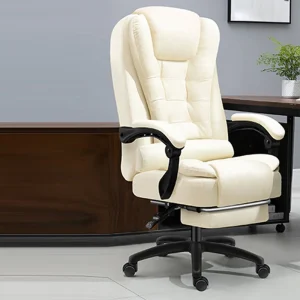 Ghế Văn Phòng Xoay Được Massage Ghế Văn Phòng Lưng Cao Đệm Cao Su 7 Giờ Da Thoải Mái Có Chân Internet Cafe Chơi Game Phân - Hình 4