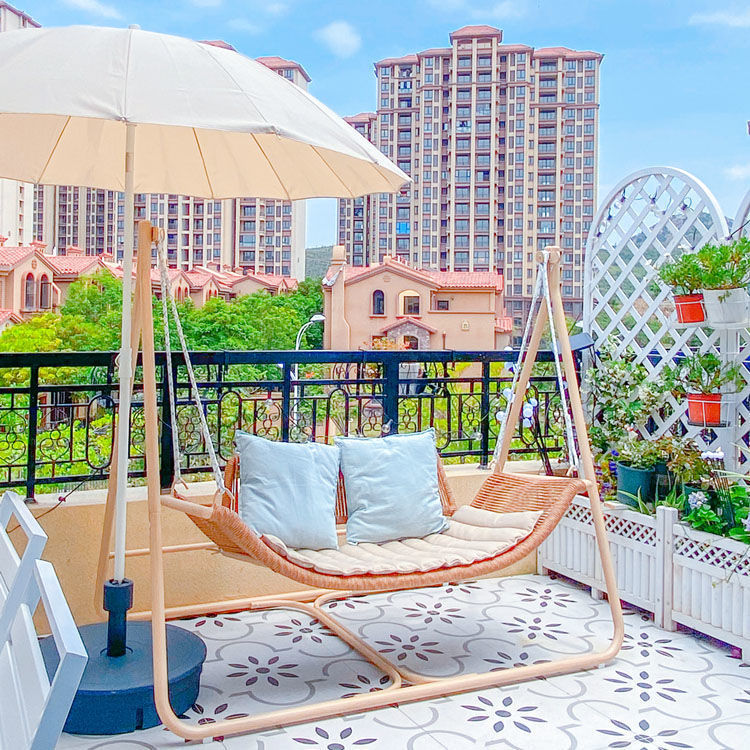 Ghế xích đu ngoài trời treo ban công sân vườn nhà võng giải trí giường xích đu ghế xích đu vườn xích đu ghế bập bênh - Hình 4 Ghế xích đu ngoài trời treo ban công sân vườn nhà võng giải trí giường xích đu ghế xích đu vườn xích đu ghế bập bênh - Hình 4