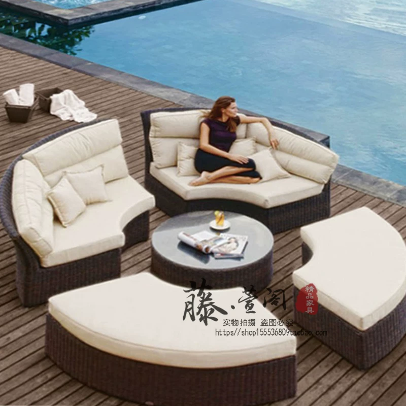 Giường Ngoài Trời Sân Thượng, Sân Sofa Đa Năng, Giường Phòng Chờ, Ban Công Sân Vườn, Giải Trí, Ghế Lười Lười Biếng, Đồ Nội Thất Mây - Hình 4 Giường Ngoài Trời Sân Thượng, Sân Sofa Đa Năng, Giường Phòng Chờ, Ban Công Sân Vườn, Giải Trí, Ghế Lười Lười Biếng, Đồ Nội Thất Mây - Hình 4