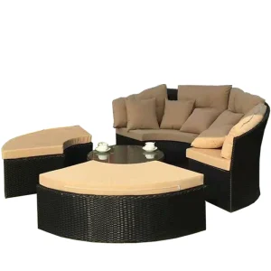 Giường Ngoài Trời Sân Thượng, Sân Sofa Đa Năng, Giường Phòng Chờ, Ban Công Sân Vườn, Giải Trí, Ghế Lười Lười Biếng, Đồ Nội Thất Mây - Hình 5