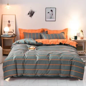 Giường ngủ 2/3 Túi Đựng Chăn Màn Bộ Chăn Ga Gối, dành Cho Nữ Hoàng Kích Thước Giường Đôi Thoải Mái Vỏ Chăn Bố Trí Microfiber Chăn Ga Gối Khăn Trải Bộ