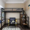Giường ngủ Căn hộ đơn trên và dưới trống Giường tầng sắt Giường tầng đa chức năng Tủ quần áo phòng nhỏ