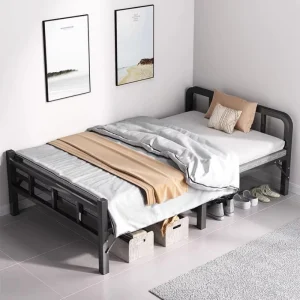 Giường ngủ Không gian hiện đại đơn Giường tiết kiệm phòng khách an toàn Tối giản Phong cách Châu Âu Giường giá rẻ Miễn phí vận chuyển Khách sạn Cama Plegable Nội thất gia đình