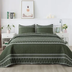 Giường ngủ MiaoBrand HomeTextile Bộ chăn ga gối mềm mại thoải mái 2/3 miếng chần bông CoverwithPillowcase Ensemble De Lit Souple Trois Pieces - Hình 3