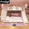 Giường ngủ Prodgf 1 Bộ Ins Trẻ Em Của Bạn Lâu Đài Lãng Mạn Lên Giường Phòng Ngủ