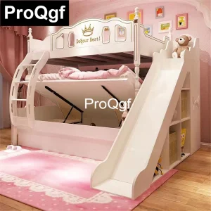 Giường ngủ Prodgf 1 Bộ Ins Trẻ Em Của Bạn Lâu Đài Lãng Mạn Lên Giường Phòng Ngủ - Hình 2