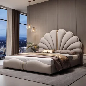 Giường ngủ Queen Royal Trẻ Em Giường Đôi King Cao Cấp Đầu Giường Khung Giường Đôi Ngủ Sang Trọng Letti Matrimoniali Nội Thất Phòng Ngủ - Hình 2