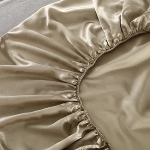 Giường ngủ Thời Trang Satin Co Giãn Trang Bị Tấm Dây Co Giãn Cho Nệm King Size 200*220 Vỏ Gối Chăn Ga Gối - Hình 3