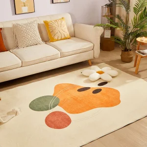 Hiện Đại Đơn Giản Thảm Phòng Khách Ánh Sáng Cao Cấp Trang Trí Phòng Ngủ Thảm Diện Tích Lớn Cloakroom Sang Trọng Thảm Nhà Dày Sàn - Hình 4