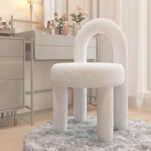 Hiện Đại Đơn Giản Vanity Ghế Làm Phân Bắc Âu Ins Phòng Khách Phòng Ngủ Ghế Vải Đơn Văn Phòng Nhà Giải Trí Ghế