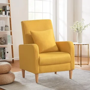 Hiện Đại Ghế Bọc Đệm Giọng Gối Vải Đọc Sách Phòng Khách Bên Sofa Đơn Ghế Phòng Chờ Ghế Sandalyeler Nội Thất Gỗ - Hình 2