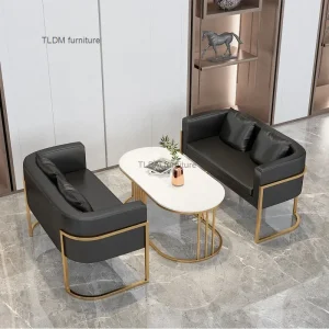 Hiện Đại Sắt Rèn Ghế Phòng Khách Cửa Hàng Quần Áo Cafe Tựa Lưng Ghế Sofa Thời Trang Phòng Ngủ Phòng Thay Đồ Phòng Chờ Ghế Bành - Hình 4