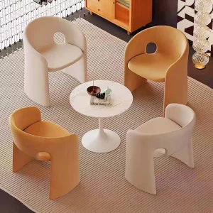 Internet Celebrity Light Ghế đàm phán sang trọng, Ghế phòng khách, Ghế trang điểm, Ghế sofa đơn đơn giản hiện đại Bắc Âu - Hình 4
