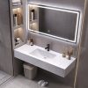 Khách sạn phong cách đơn giản bồn rửa kết hợp phòng tắm bồn rửa mặt bằng đá cẩm thạch cho thuê phòng tắm tủ trang điểm tủ rửa mặt