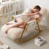 Kim Loại Sang Trọng Ghế Phòng Khách Màu Trắng Hiện Đại Con Trưởng Thành Chống Bẹp Đầu Ghế Phòng Khách Phòng Chờ Lười Muebles De La Sala Nội Thất Gia Đình