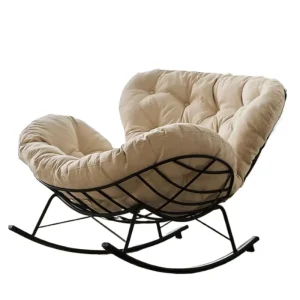 Kim Loại Trượt Patin Ghế Phòng Khách Đen Bắc Âu Người Lớn Chống Bẹp Đầu Ghế Phòng Khách Tầng Lười Muebles Para El Hogar Nội Thất Gia Đình - Hình 4