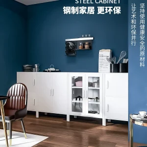 Kofia Sắt Tủ Rượu Và Trà Đơn Giản Phòng Khách Tủ Bảo Quản Nhà Bếp Bộ Đồ Ăn Nhà Tủ Trưng Bày