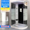 Liền mạch phòng tắm phòng tắm hồ quang kính cường lực một mảnh phòng tắm nhà tắm phòng tắm kèm theo máy xông hơi ướt
