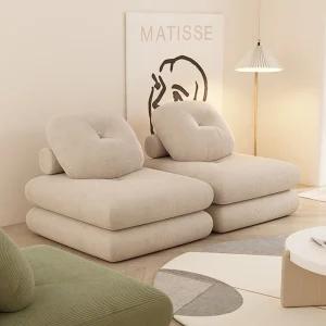 Lông Tơ Co Giãn Ghế Phòng Khách Di Động Hiện Đại Công Thái Ghế Phòng Ngủ Sofa Lười Muebles Para El Hogar Trang Trí Phòng - Hình 2