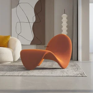 Lưỡi Ghế Người Lười Sofa Đơn Nhà Thiết Kế Mô Hình Phòng Khách Ban Công Nằm Giải Trí Sáng Tạo Lưới Đỏ Ins Phong Cách Ghế Đơn