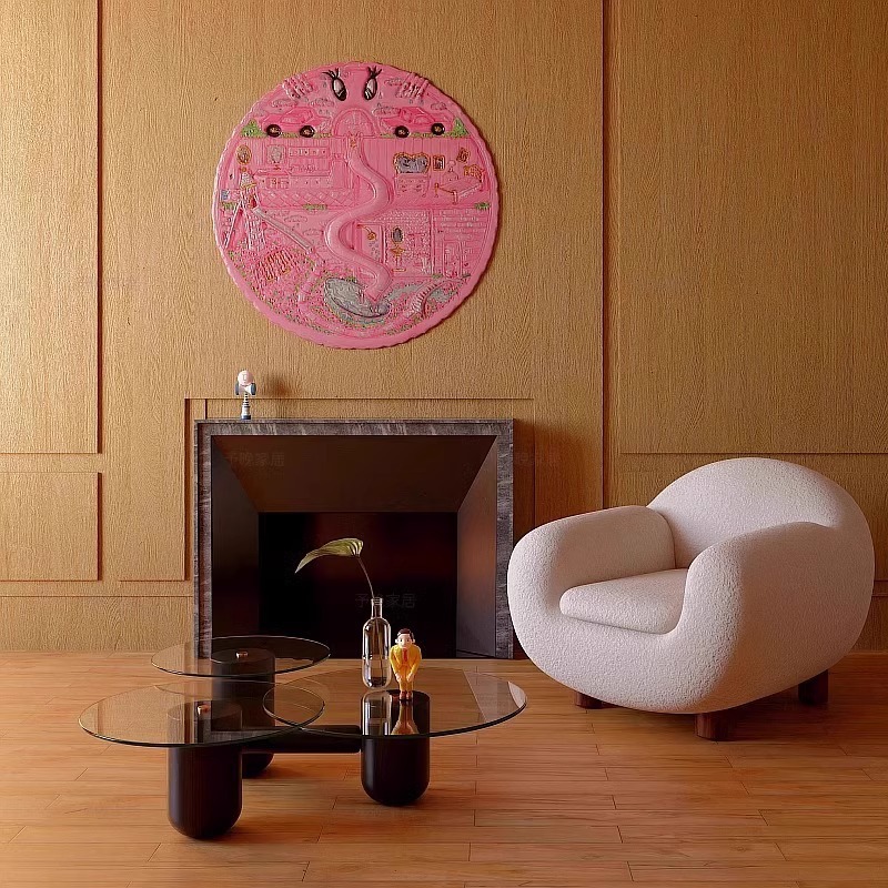 Mẫu Ghế Sofa Đơn Vải Lông Cừu Hình Đám Mây Kiểu Bắc Âu - Hình 3 Mẫu Ghế Sofa Đơn Vải Lông Cừu Hình Đám Mây Kiểu Bắc Âu - Hình 3