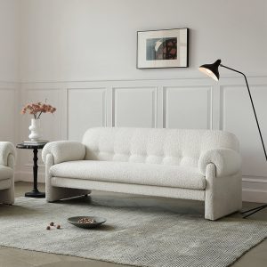 Mẫu Ghế Sofa Phòng Khách Bọc Vải Lông Cừu Độc Đáo