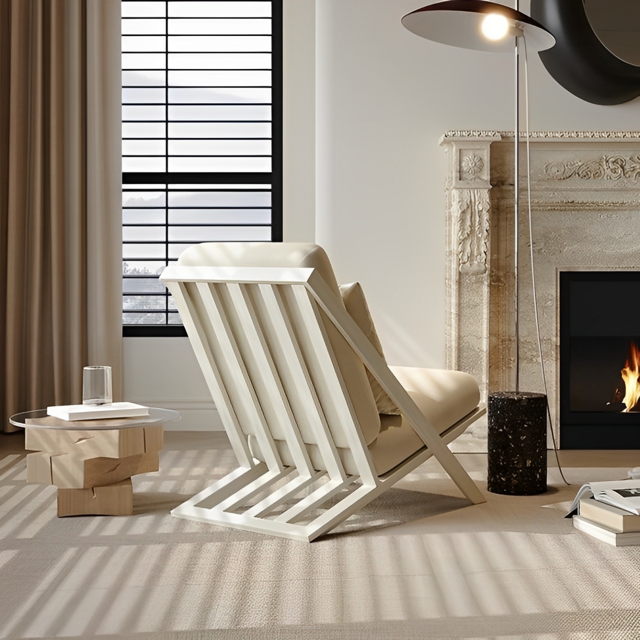 Mẫu Ghế Sofa Thư Giãn Vải Nhung Mờ Thiết Kế Wabi-Sabi - Hình 5 Mẫu Ghế Sofa Thư Giãn Vải Nhung Mờ Thiết Kế Wabi-Sabi - Hình 5