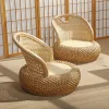 Mây Dệt Ghế Bành Đơn Ghế Nhỏ Ban Công Nhà Phòng Khách Bàn Tất Nam Ghế Ngắn Sofa Lười Ghế Mây