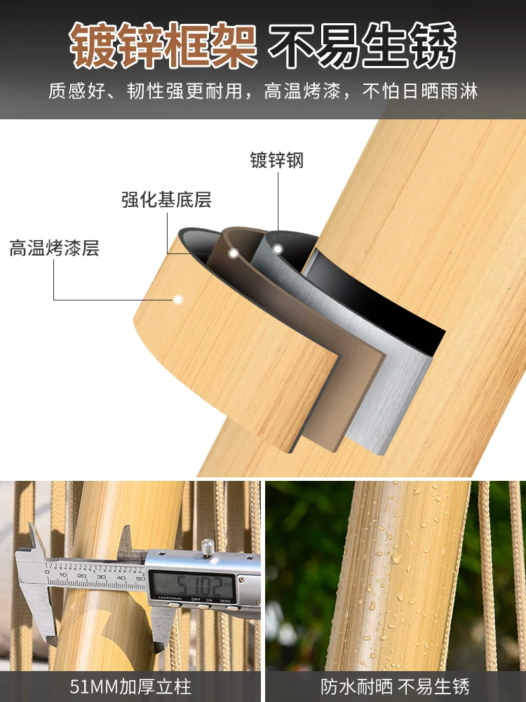 Mojia xích đu ngoài trời ghế bập bênh trong nhà đôi giỏ treo ghế mây ngoài trời sân xích đu ghế xích đu sân vườn - Hình 4 Mojia xích đu ngoài trời ghế bập bênh trong nhà đôi giỏ treo ghế mây ngoài trời sân xích đu ghế xích đu sân vườn - Hình 4