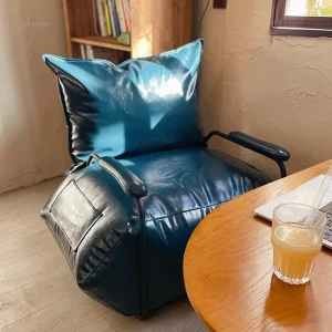 Mỹ Sắt Rèn Ghế Phòng Khách Hộ Gia Đình Đơn Sofa Lười Tựa Lưng Ghế Bành Retro Thoải Mái Giải Trí Ghế Phòng Chờ - Hình 3
