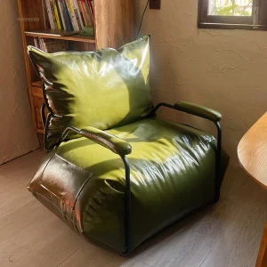 Mỹ Sắt Rèn Ghế Phòng Khách Hộ Gia Đình Đơn Sofa Lười Tựa Lưng Ghế Bành Retro Thoải Mái Giải Trí Ghế Phòng Chờ