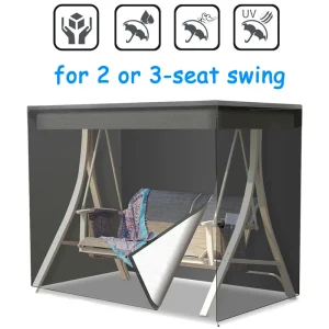 Ngoại thất sân vườn 3 Kích Cỡ Vườn Xoay Bao 2 Chỗ Xoay 3 Chỗ Võng Bao Sân Vườn Ngoài Trời Sân Bảo Vệ Nắng Chống Thấm Nước bọc Ghế