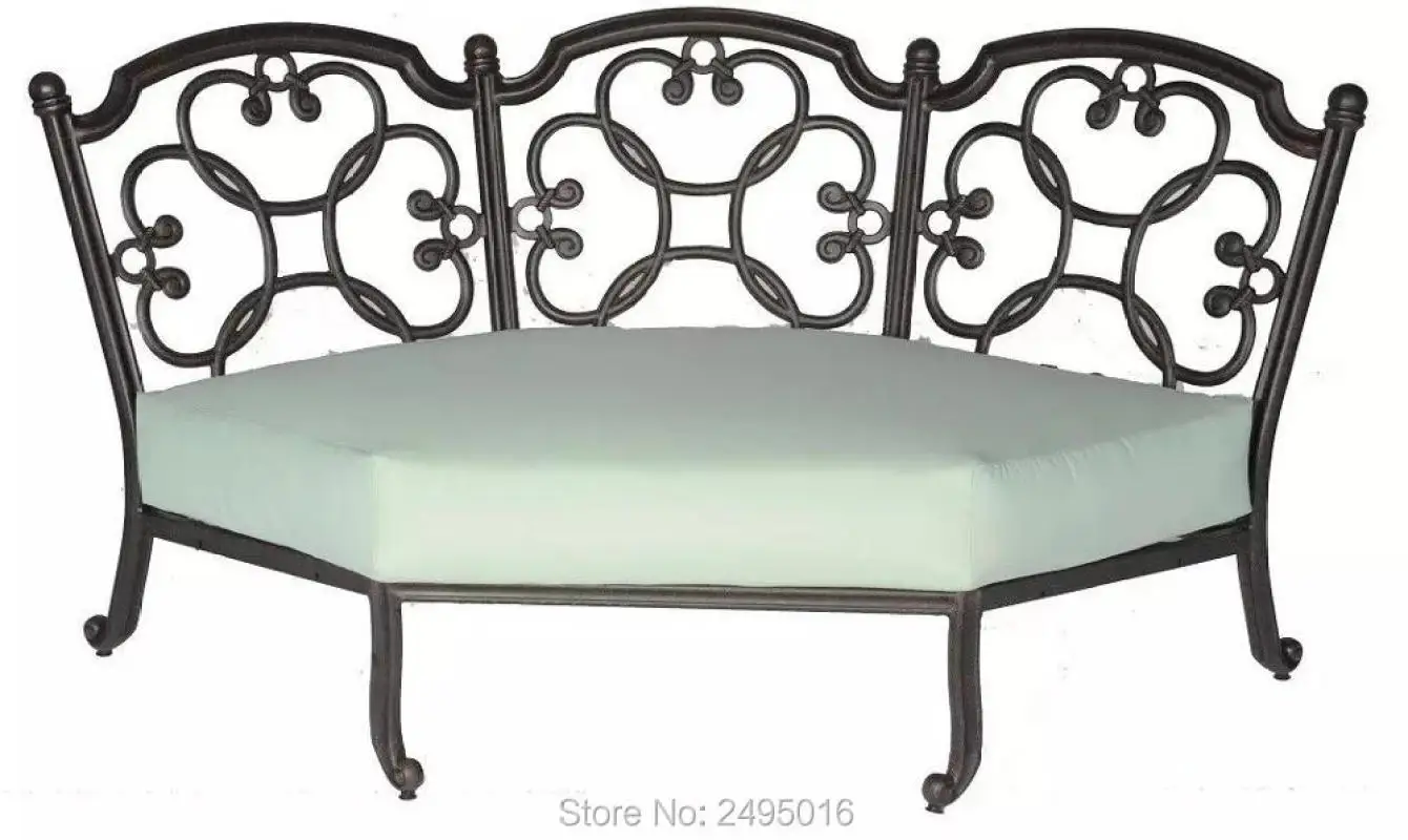 Ngoại thất sân vườn cao cấp Ghế sofa sân vườn Bán Nguyệt Bộ ghế sofa sân thượng ngoài trời bằng nhôm đúc chống gỉ chống thấm cho sân hiên, khách sạn - Hình 3 Ngoại thất sân vườn cao cấp Ghế sofa sân vườn Bán Nguyệt Bộ ghế sofa sân thượng ngoài trời bằng nhôm đúc chống gỉ chống thấm cho sân hiên, khách sạn - Hình 3