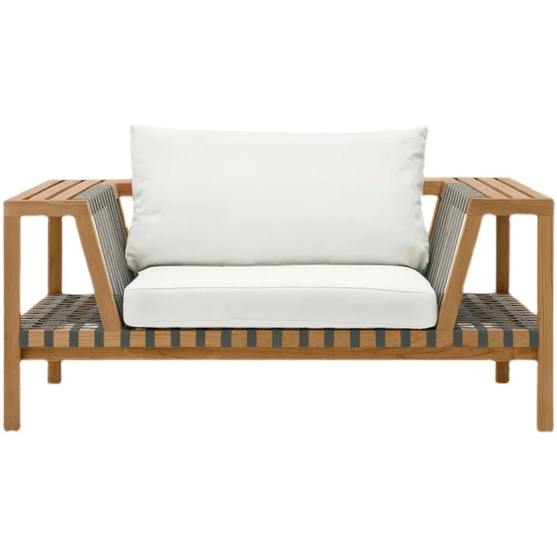 Ngoại thất sân vườn đồ gỗ tếch Phật Sơn Ghế sofa ngoài trời Phong cách Châu Âu Khách sạn Sân giải trí gỗ nguyên khối Kết hợp ghế sofa hình chữ L - Hình 4 Ngoại thất sân vườn đồ gỗ tếch Phật Sơn Ghế sofa ngoài trời Phong cách Châu Âu Khách sạn Sân giải trí gỗ nguyên khối Kết hợp ghế sofa hình chữ L - Hình 4