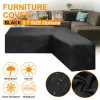 Ngoại thất sân vườn Góc Ghế Sofa Ngoài Trời Sân Vườn Mây Góc Bao V/L Hình Sofa Chống Thấm Nước Bảo Vệ Bộ Đa Năng Bụi bao Gồm