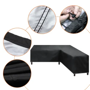 Ngoại thất sân vườn Góc Ghế Sofa Ngoài Trời Sân Vườn Mây Góc Bao V/L Hình Sofa Chống Thấm Nước Bảo Vệ Bộ Đa Năng Bụi bao Gồm - Hình 3