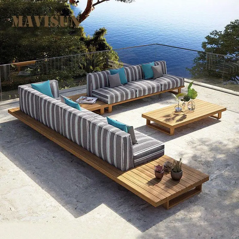 Ngoại thất sân vườn Kết hợp ghế sofa ngoài trời bằng gỗ nguyên khối sân vườn Biệt thự Phong cách Phong cách Châu Âu Sân thượng khách sạn Giải trí Ghế sofa gỗ tếch - Hình 2 Ngoại thất sân vườn Kết hợp ghế sofa ngoài trời bằng gỗ nguyên khối sân vườn Biệt thự Phong cách Phong cách Châu Âu Sân thượng khách sạn Giải trí Ghế sofa gỗ tếch - Hình 2