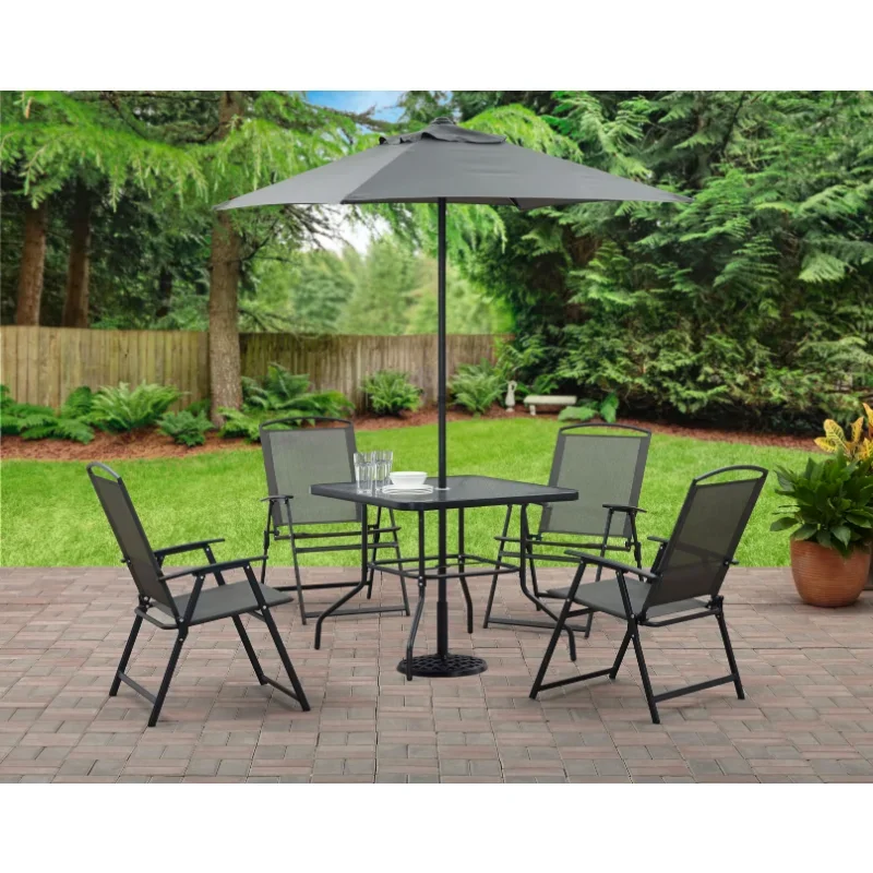 Ngoại thất sân vườn Mainstays Albany Lane 6 Món Bộ Bàn Ăn Ngoài Trời Sân Vườn Bộ Bàn Ghế Sân Trong Ô Dù - Hình 3 Ngoại thất sân vườn Mainstays Albany Lane 6 Món Bộ Bàn Ăn Ngoài Trời Sân Vườn Bộ Bàn Ghế Sân Trong Ô Dù - Hình 3