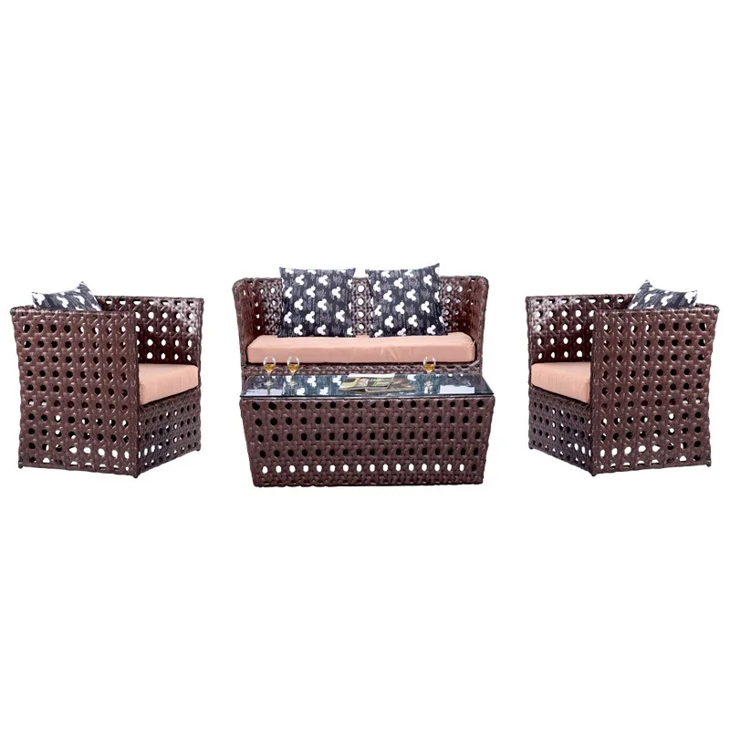 Ngoại thất sân vườn mây tre đan ngoài trời Sofa mây giải trí Kết hợp sofa khách sạn Biệt thự cao cấp - Hình 2 Ngoại thất sân vườn mây tre đan ngoài trời Sofa mây giải trí Kết hợp sofa khách sạn Biệt thự cao cấp - Hình 2